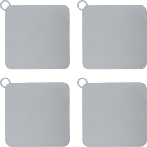 Couvercle de Siphon de Sol 4 Pièces - Bouchon Douche Anti-Odeur, Joint Silicone Anti-Fuite et Anti-Colmatage