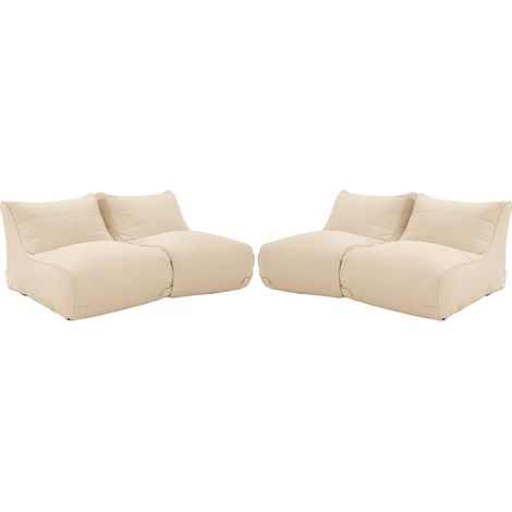 sweeek - 4er-Set Outdoor Sessel mit Olefin-Bezug