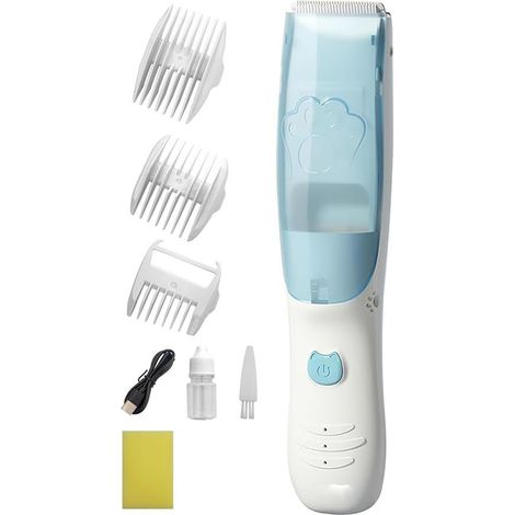 Tondeuse à Cheveux pour avec Aspirateur, Tondeuse Silencieuse pour Enfants, Tondeuse à Cheveux pour Sans, Kit de Coupe de Cheveux pour Étanche (1/5)