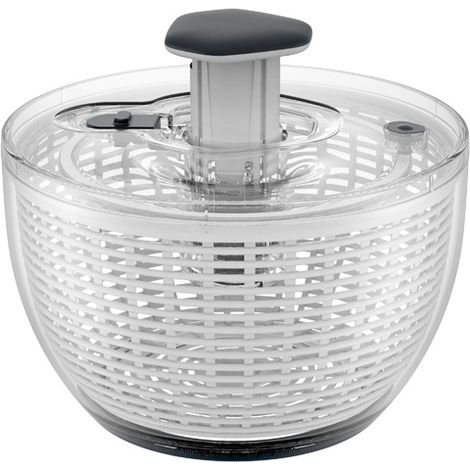 Essoreuse à salade 6L à une main avec poussoir rétractable et bouton de frein pour herbes et baies (1/5)