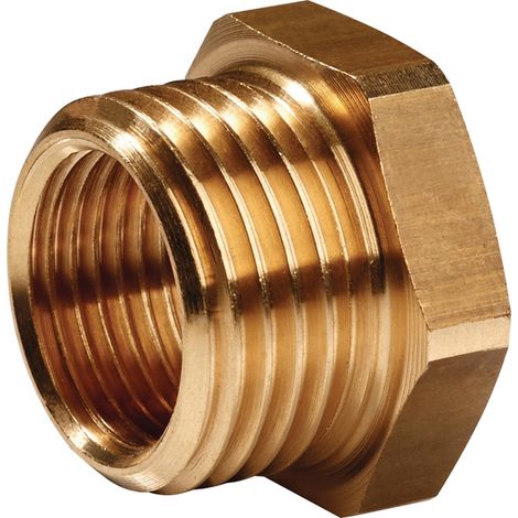 TECWERK Reduziernippel MS AG G 1/2 Zoll IG G 3/8 Zoll SW 22mm TECWERK