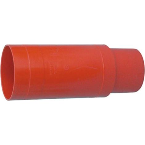 GIUNTO DI RIPARAZIONE SCORREVOLE ARANCIO MANICOTTO PVC RACCORDO TUBO ROSSO 100 mm