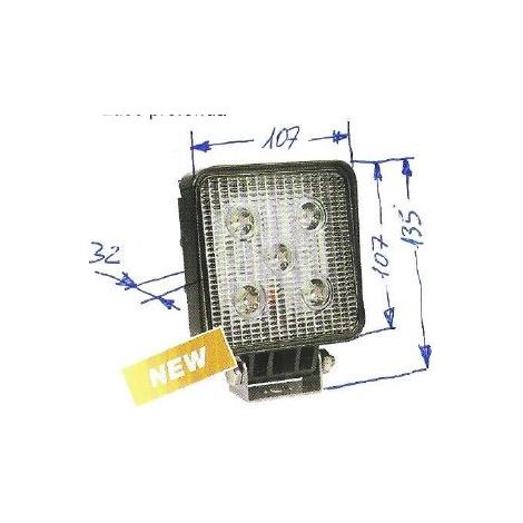 Faro lavoro 5 led 12-24V NEWGARDENSTORE 1150  lumens per trattore agricolo