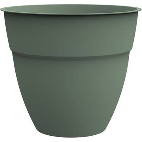Pot rond 25cm - 6,5L - Osaka vert laurier - EDA Plastique (1/3)