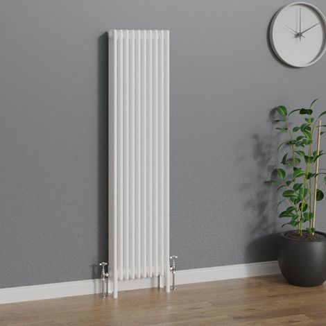 WarmeHaus Traditional Radiator 1800x470mm White Vertical 4 Column (1/5)