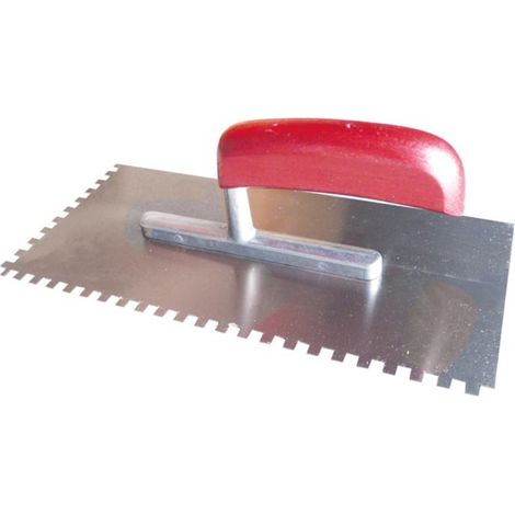 JUNG - GLÄTTEKELLE - GEBOGENER GRIFF - GEZÄHNT 6 x 6 mm - 335 g - HOBBY (1/4)