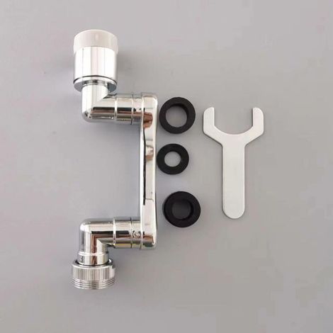 Universelle 1080° Rallonge de robinet rotative tout en cuivre,2 Modes de Sortie d'Eau Robinet de Cuisine Multifonction Filtre Anti-Projections Rallonge de Robinet Pivotant pour Lavabo de Salle de Bain (1/5)