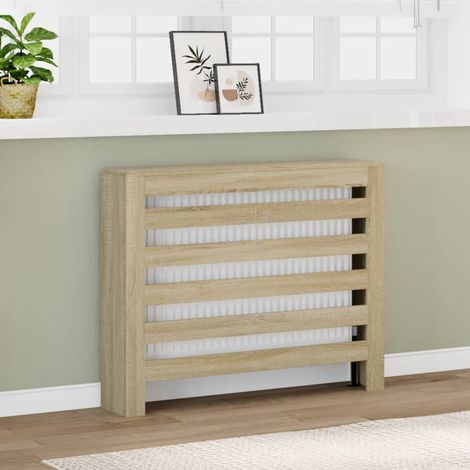 vidaXL Copertura Termosifone Rovere Sonoma 104x20x82 Legno