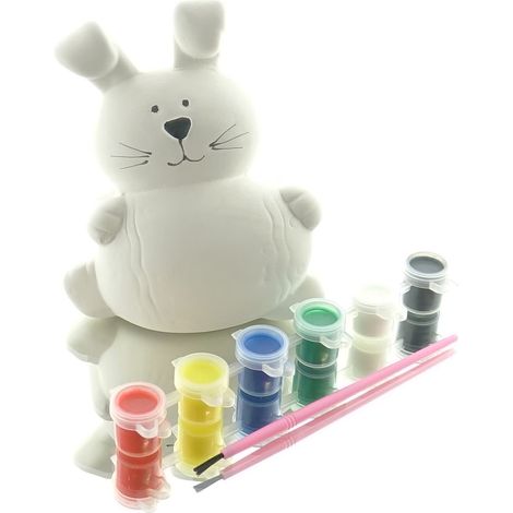 Kaemingk Sparschwein Hase Weiß 11,8 cm - Keramik (1/2)