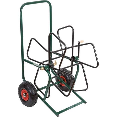 Dévidoir Tuyau Arrosage sur Roues Gonflables - Pratique et Mobile - Idéal pour Jardinage - D-Work