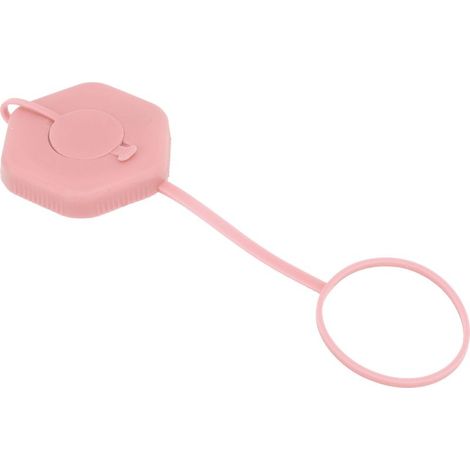 Auslaufsicherer Silikon-Wasserflaschenverschluss, pinkfarben, handgefertigt (1/5)
