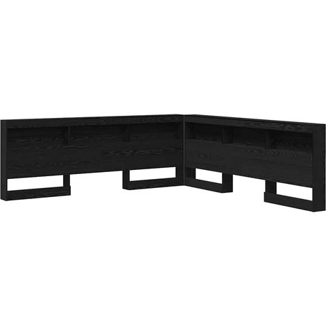 Maison Exclusive - Tête de lit de rangement Chêne noir 180 cm Bois d'ingénierie