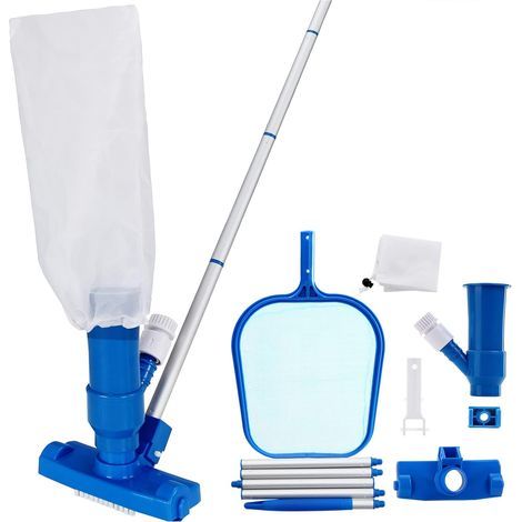 Pool Cleaning Kit, Venturi Vacuum Head, 115.5cm Extendable Skimmer Net, For Spa and Pond (1/5)