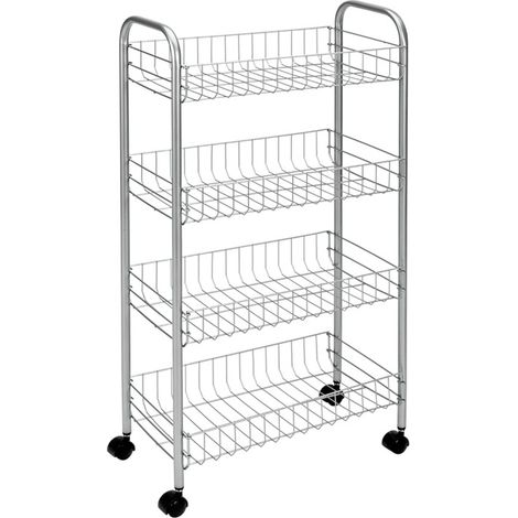 menaje metaltex carro 4 estantes 41x26x85cm ascona 340104001 (1/6)