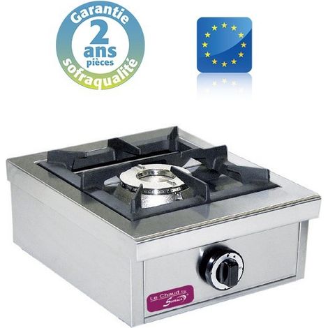 Réchaud Gaz Professionnel - 1 feu - 6500 W - Sofraca