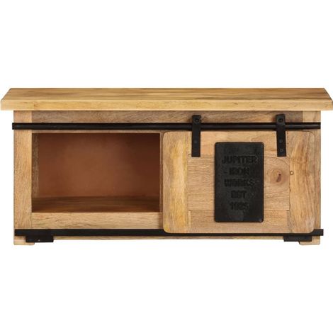 Meuble TV，Banc Tv Moderne，Meuble De Rangement 90x35x40 cm Bois massif de manguier CFW59520 (1/5)