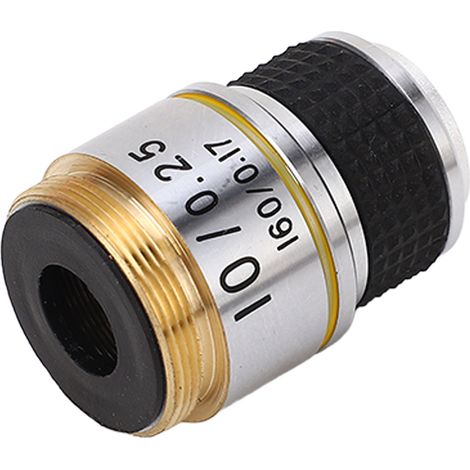 10-fache Objektivlinse aus Messing-Aluminium-Legierung, Zubehör für biologische Mikroskope (1/5)