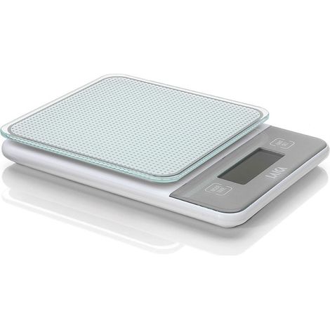 Laica KS1320 Bilancia da Cucina Elettronica Ricaricabile 5 Kg Precisione 1 g Funzione Tara Display LCD colore Bianco (1/4)