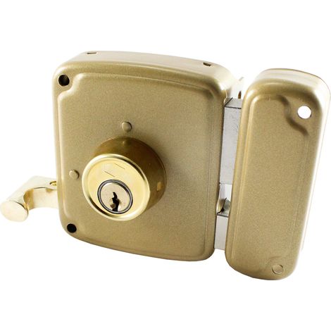 UCEM cerradura 4125-hb 12 derecha bombillo 70 mm , Cerradura de picaporte y pestillo.Cilindro de 70mmPicaporte accionado por llave en el exterior y por tirador en el interior (1/4)
