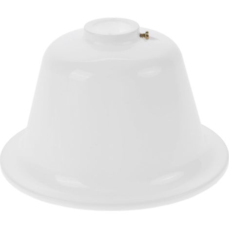 Weiße Deckenventilator-Bodenabdeckung, einfach zu montierender Kunststoffschutz, modernes Design und bequeme Reinigung, Zubehör (1/5)