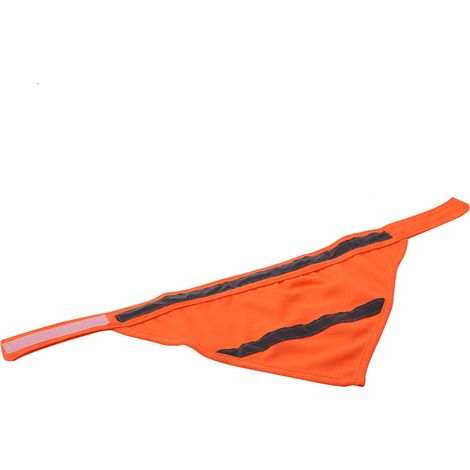 Reflektierender Hundehalstuch - Fluoreszierendes Orange, Größe L (1/5)