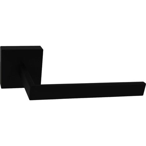 Toilettenpapierhalter aus Messing 15,5 x 5 x 8,20 cm Pollini Cube P1004 matt-schwarz