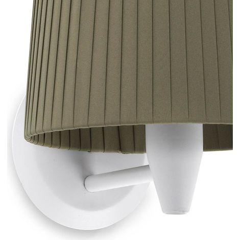 SAMBA Aplique de pared blanca/encintada verde 64306-37 (1/3)