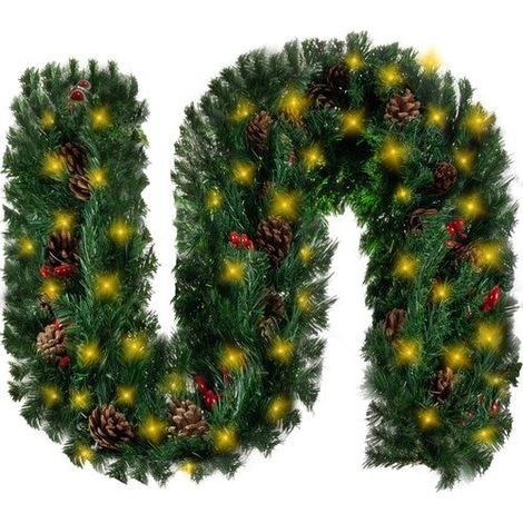 Ghirlanda per albero di Natale 2,7 m con luci LED Ruhhy 22322 (1/5)