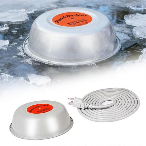 Chauffage thermostatique flottant 1000 W pour bassin extérieur - Idéal pour dégivrer les bassins et abreuvoirs, multicolore (1/5)