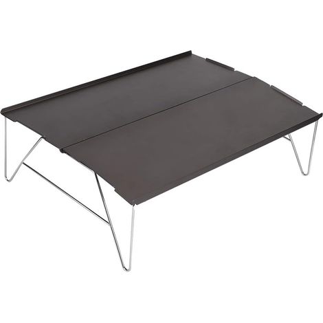 Table De Pique-nique 35 X 25 X 11 Cm/13,8 X 9,8 X 4,3 Pouces, Table De Pique-nique Pliante En Alliage D'aluminium Pour Randonnée En Plein Air Portable, Table De Pique-nique Simple Pour Barbecue (1/5)