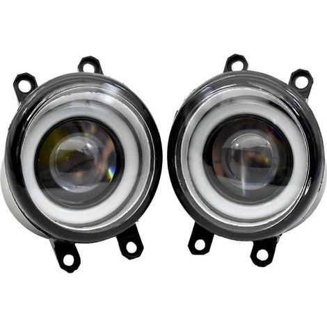 1 Paar H11 LED-Nebelscheinwerfer + Angel Eye Tagfahrlicht (DRL) 12V, kompatibel mit Toyota IQ (KPJ1, NGJ1, KGJ1, NUJ1) 2009–2013 – 2 Stück