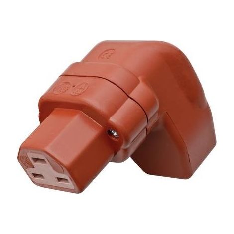 Kalthoff 444003 Connettore di alimentazione 444 Presa angolata Tot poli: 2 + PE 16 A Rosso 1 pz.