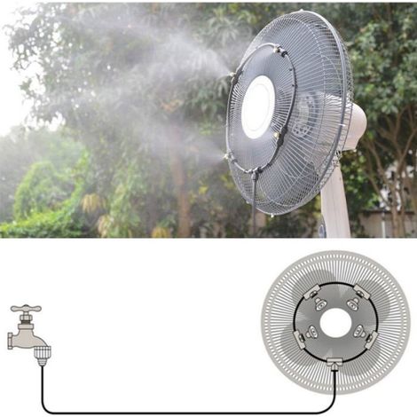 Kit Brumisation Ventilateur - 18 Pouces - Pour Patio Restaurant Extérieur - Micro Pulvérisation - 1 Pièce (1/5)