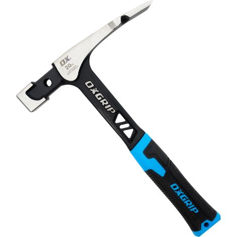 Marteau de brique de 567 g avec puissance de frappe robuste, manche ponté amortisseur de vibrations, durabilité ultime avec poignée en acier monobloc, poignée ergonomique (1/5)