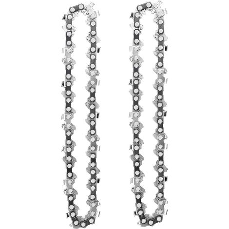 Lot de 2 Chaînes de Tronçonneuse 4 Pouces 1/4 Pouces 28 Maillons d'Entraînement 13cm (1/5)