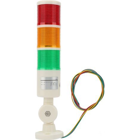 Lumières de Pile de Tour de Signal LED, Tour de Signal Industrielle LED, Lumière D'alarme Pliable 24VDC pour Usine de Construction D'atelier. (1/5)