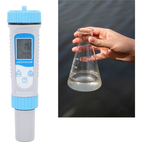 7-in-1 Bluetooth-Wasserqualitätstester-Stift mit Hintergrundbeleuchtung, Testinstrument für die Hydrokultur im Haushalt (1/5)