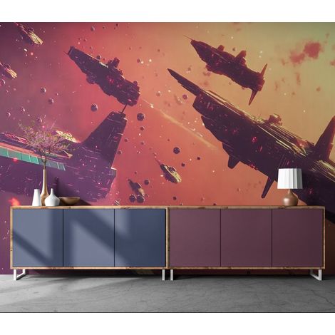 Papier Peint Sci-Fi — Armada des Étoiles - 150 x 250 cm (1/2)