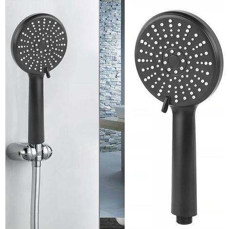 Pommeau de Douche à Haute Pression Économie D'eau,Douchette Douche Salle de Bain Réglable,Pommeau de Douche à Économie D'eau,Pommeau de Douche à Main Haute Pression à 5 Modes Noir Tokaneit (1/4)