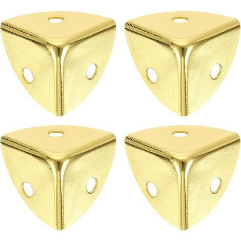 Protezioni angolari per bagagli in acciaio nichelato da 40 mm, accessori antiurto per bagagli (oro) (1/5)