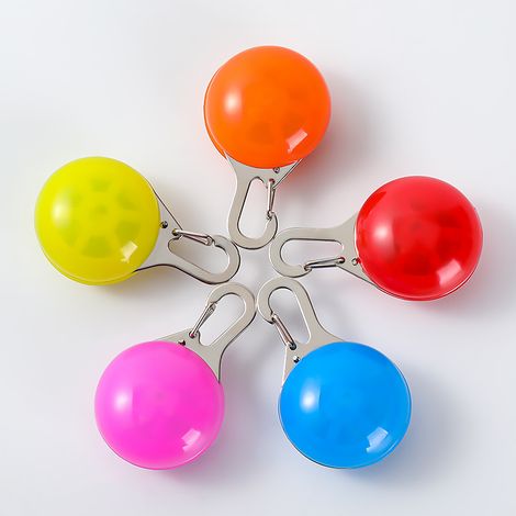Filiyano-Lot de 5 colliers lumineux LED pour chien, à clipser, pour les promenades nocturnes, étanches - couleur aléatoire (1/5)