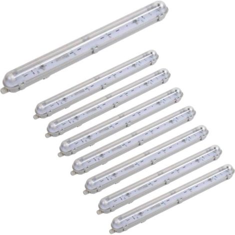 Réglette étanche pour Tube LED T8 120cm IP65 (Boitier vide) (Pack de 8) - SILUMEN (1/3)