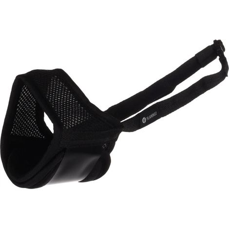 Muselière noir en nylon doux taille XL pour chien - Flamingo