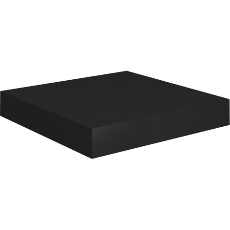 Étagère murale,Étagère flottante noir 23x23,5x3,8 cm MDF CFW24119 (1/5)
