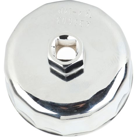Clé à douille de 74,5 mm pour filtre à huile, outil de retrait du bouchon, acier robuste, remplacement pour 718 (ZK-033) (1/5)