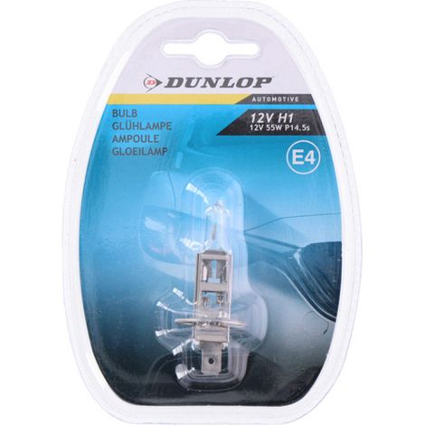 1 Stück Halogenlampe für Scheinwerfer H1 55 W 12 V P14.5s E4 Dunlop