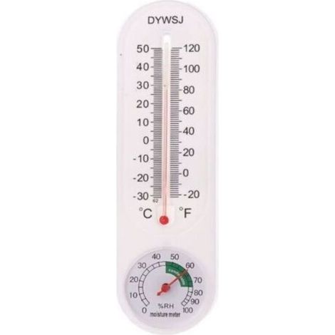 Thermomètre et hygromètre suspendu au mur, pour l'intérieur et l'extérieur, jardin, bureau, enregistreur de température