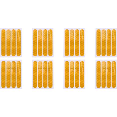 Protection réfléchissante pour roue avant de trottinette Max G30, lot de 32 pièces, jaune (1/2)