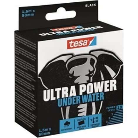 Tesa Ultra Power Under Water cinta adhesiva negra 50 mm