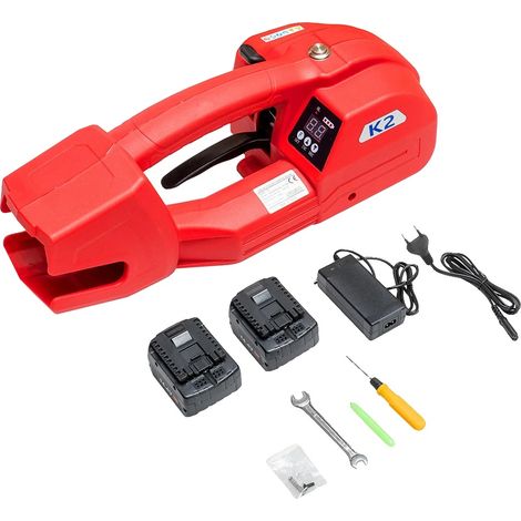 Elektrisches Umreifungsgerät, leichtes Design, hohe Effizienz, mit 2 Batterien (1/2)